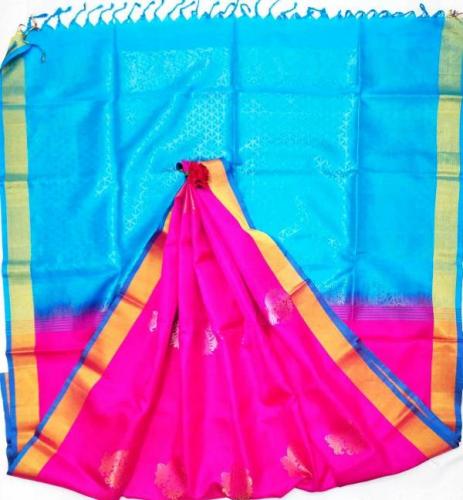 SOFT SILK SAREE WITH BLOUSE